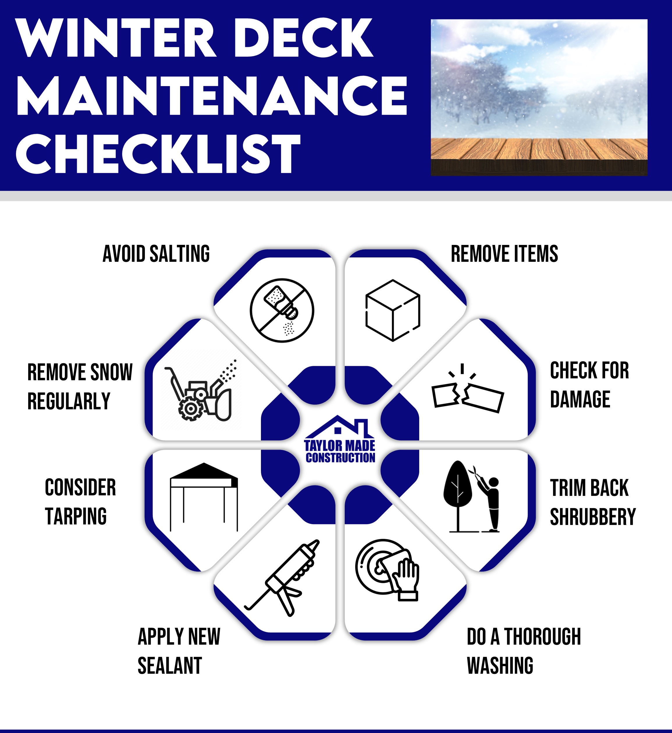 Winter Deck Maintenance Checklist